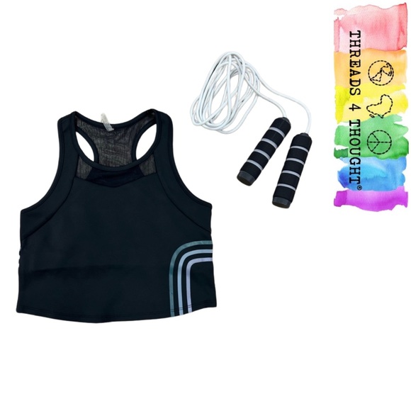 NWT THREADS 4 THOUGHT Electric Wave Electra Crop Top! - Picture 5 of 6